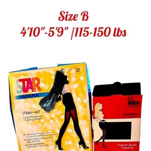 SPANX (2 pr) Black Shaping Tights